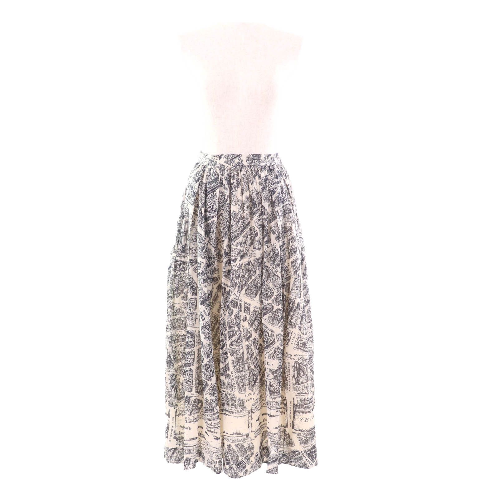 Dior Dior Christian Dior 351J90A3294 Cotton Skirt Cotton Skirts 351J90A3294 Size ONE SIZE - 2 Thumbnail