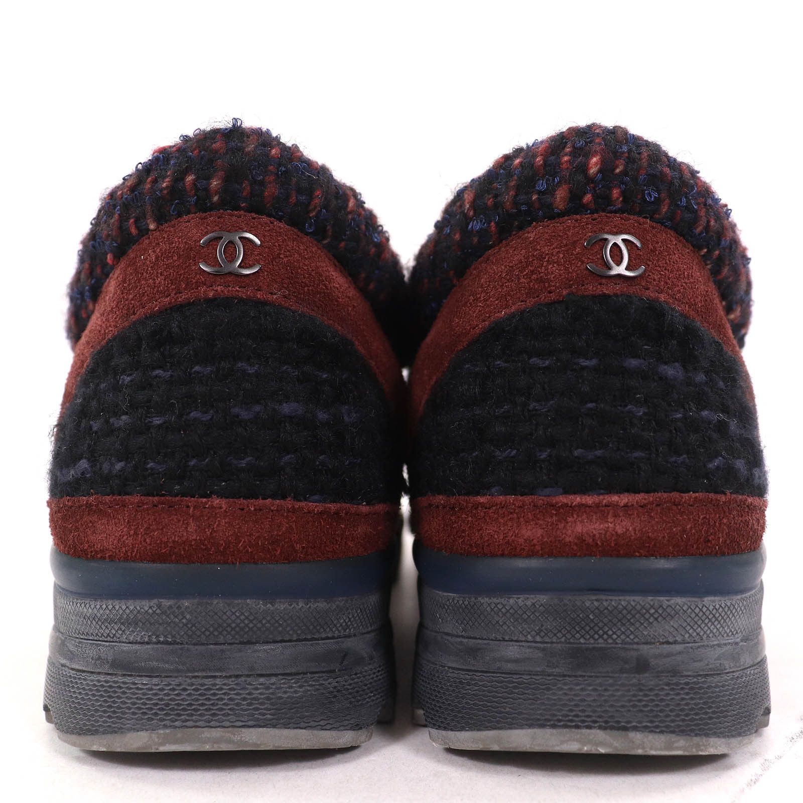 Chanel Chanel Chanel COCO Mark Tweed Switch Suede leather Sneakers Suede Shoes G30422 DUTY FREE for USA Size ONE SIZE - 6 Thumbnail
