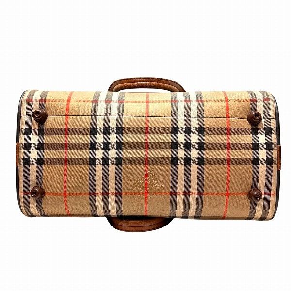 Burberry Burberry Burberry Nova Check Shadow Horse Boston Bag Canvas Handbag Size ONE SIZE - 3 Thumbnail