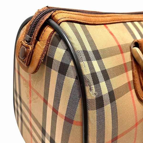 Burberry Burberry Burberry Nova Check Shadow Horse Boston Bag Canvas Handbag Size ONE SIZE - 7 Thumbnail