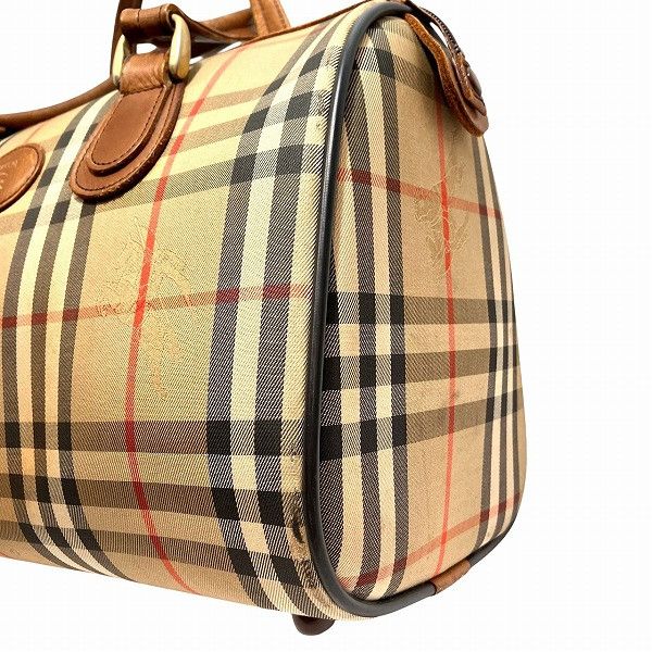 Burberry Burberry Burberry Nova Check Shadow Horse Boston Bag Canvas Handbag Size ONE SIZE - 6 Thumbnail