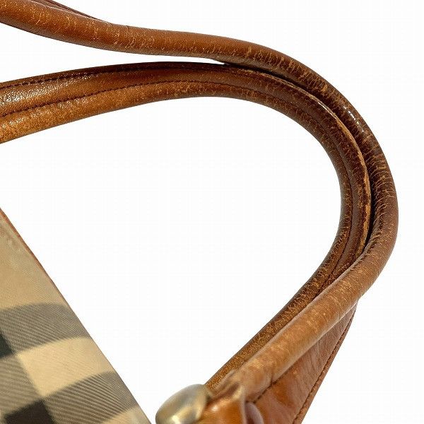 Burberry Burberry Burberry Nova Check Shadow Horse Boston Bag Canvas Handbag Size ONE SIZE - 5 Thumbnail