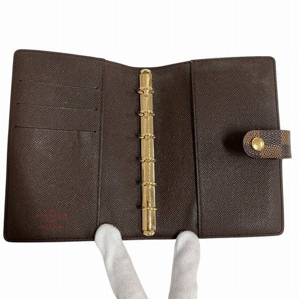 Louis Vuitton Louis Vuitton Louis Vuitton Agenda PM Damier Notebook Cover Canvas Short Wallet R20700 Size ONE SIZE - 3 Thumbnail
