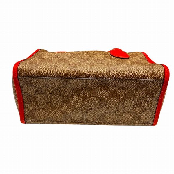 Coach Coach Coach Signature PVC 2way Bag Leather Shoulder Bag F34084 Size ONE SIZE - 3 Thumbnail
