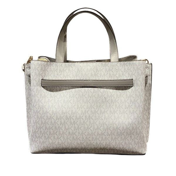 Michael Kors Michael Kors Emilia Satchel Coated Canvas Leather