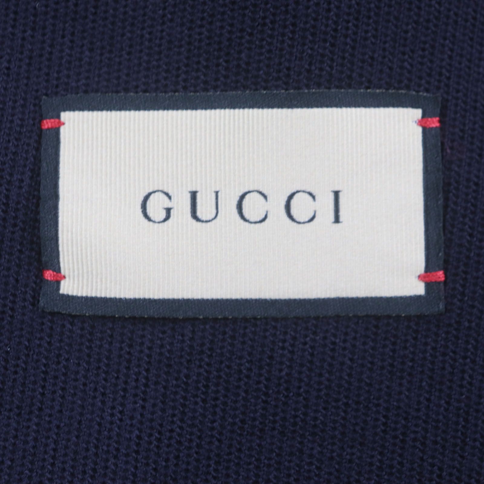 Gucci Gucci Gucci Tailored Wool Jacket Leather Outerwear 645195 Size ONE SIZE - 8 Thumbnail