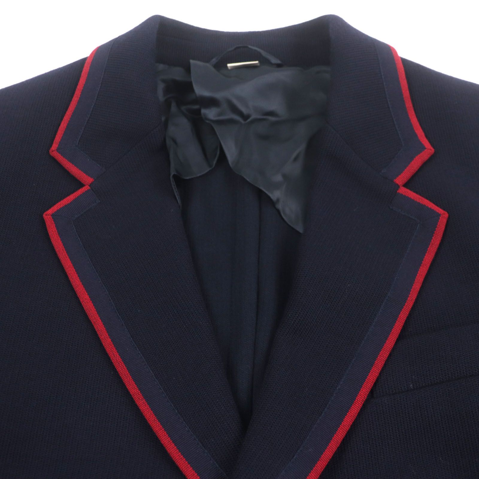 Gucci Gucci Gucci Tailored Wool Jacket Leather Outerwear 645195 Size ONE SIZE - 2 Thumbnail