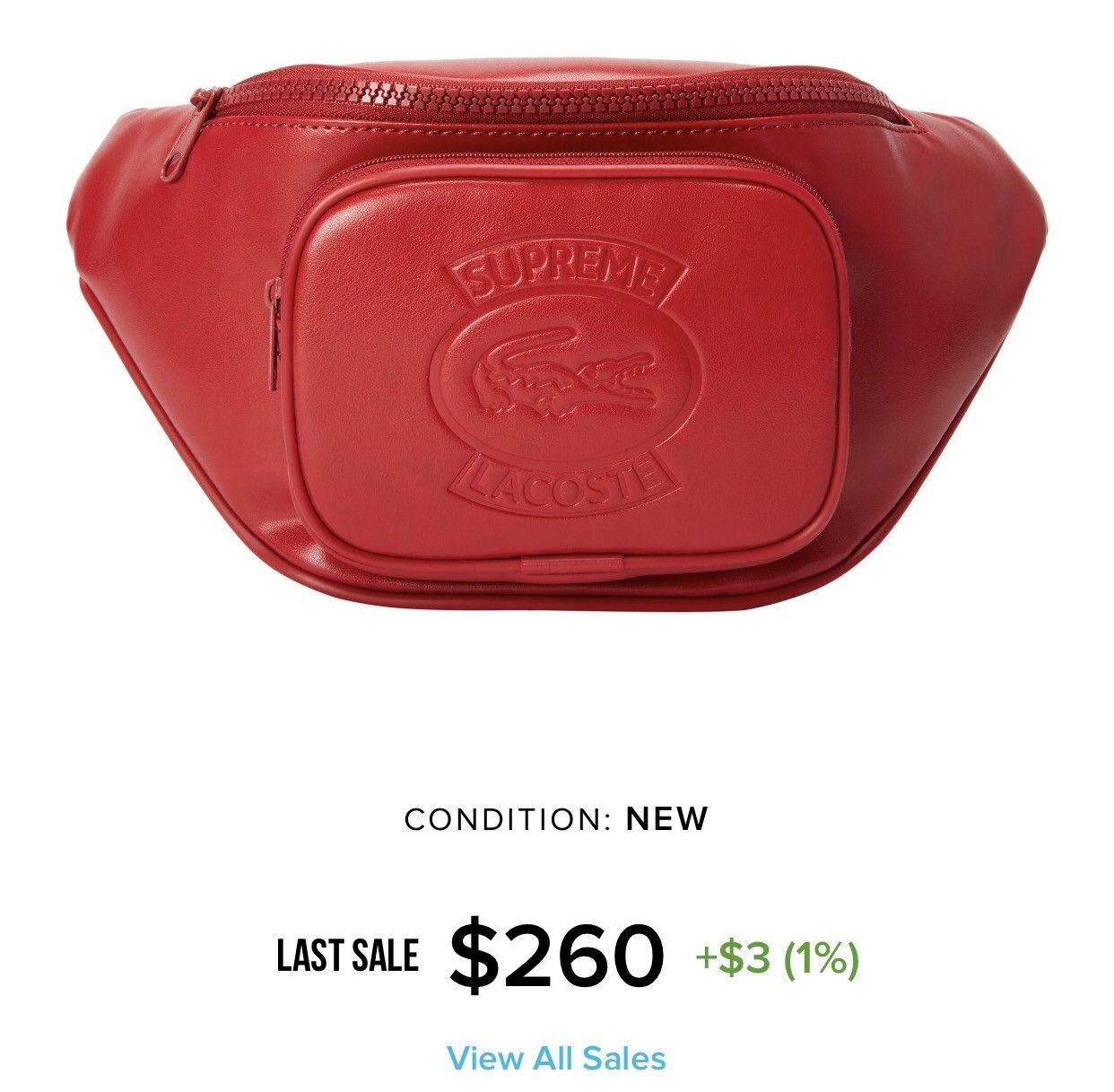 Supreme Lacoste waist bag Accessories