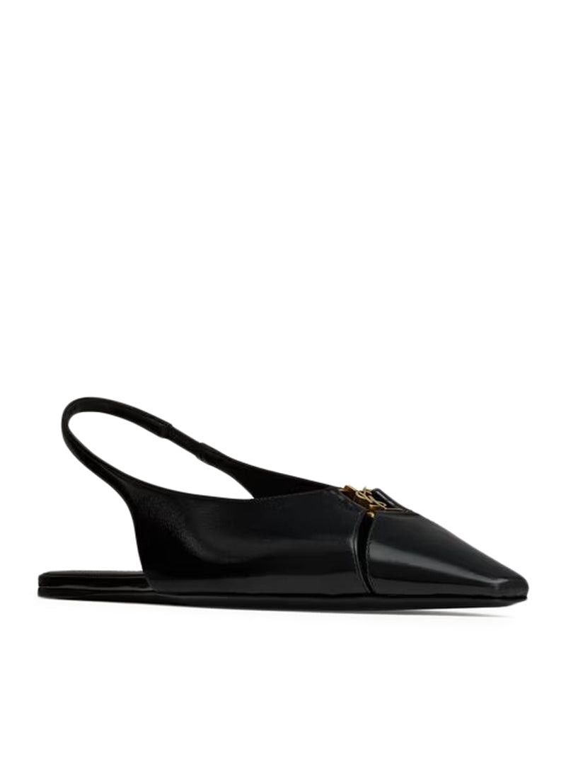 Saint Laurent Paris BABYLONE LEATHER BALLERINAS Size US 6 / IT 36 - 2 Thumbnail