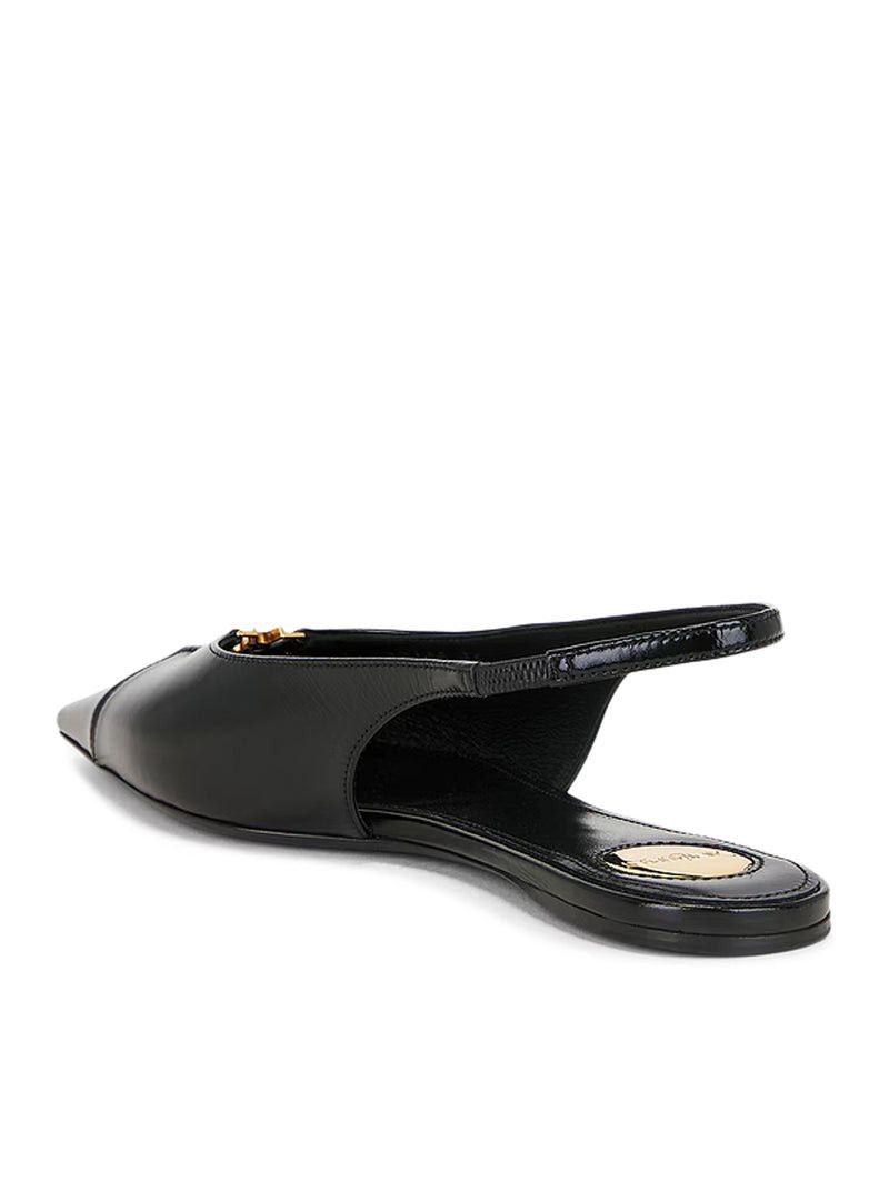 Saint Laurent Paris BABYLONE LEATHER BALLERINAS Size US 8 / IT 38 - 3 Thumbnail