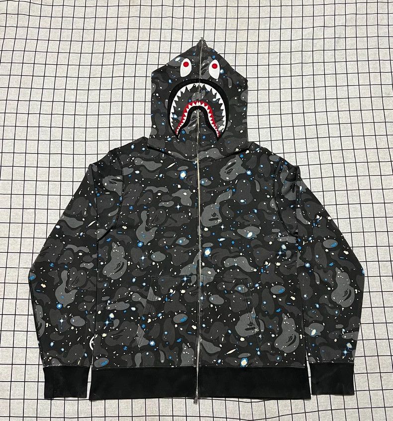 Bape Bape Starry Night Shark Jacket Size US XL / EU 56 / 4 - 2 Thumbnail