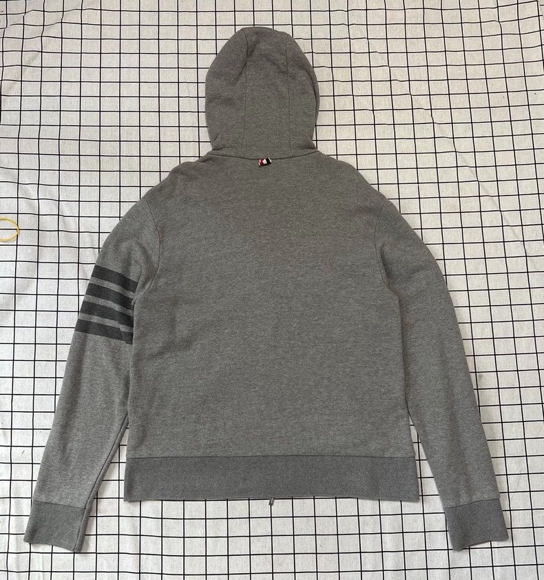 Thom Browne Thom Browne Gray Zip Hoodie Jacket Size US M / EU 48-50 / 2 - 2 Thumbnail