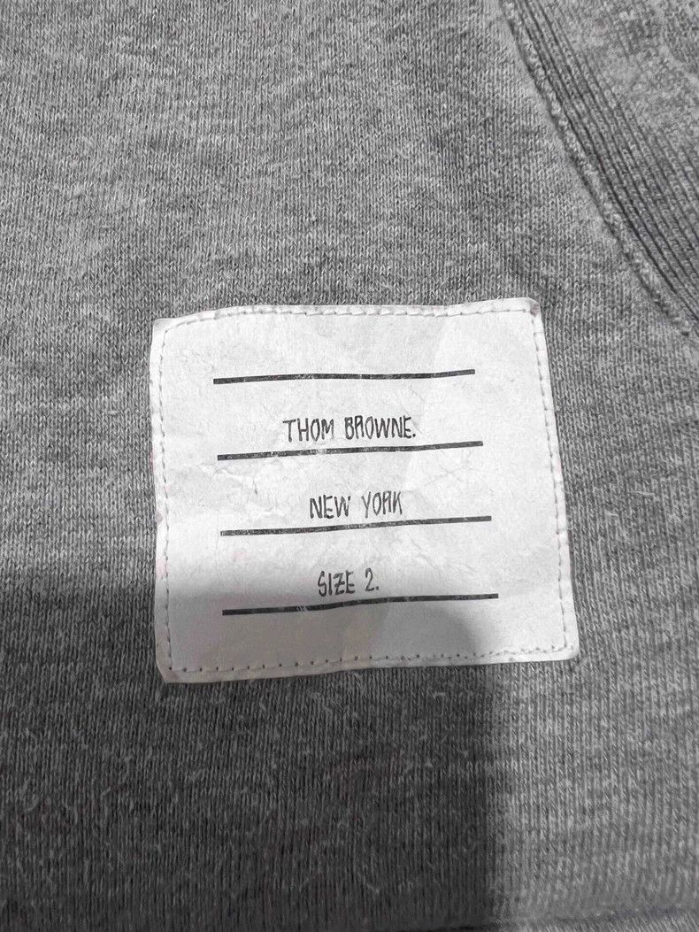 Thom Browne TB Classic 4-Stripe Gray Hooded Jacket Size US M / EU 48-50 / 2 - 3 Thumbnail