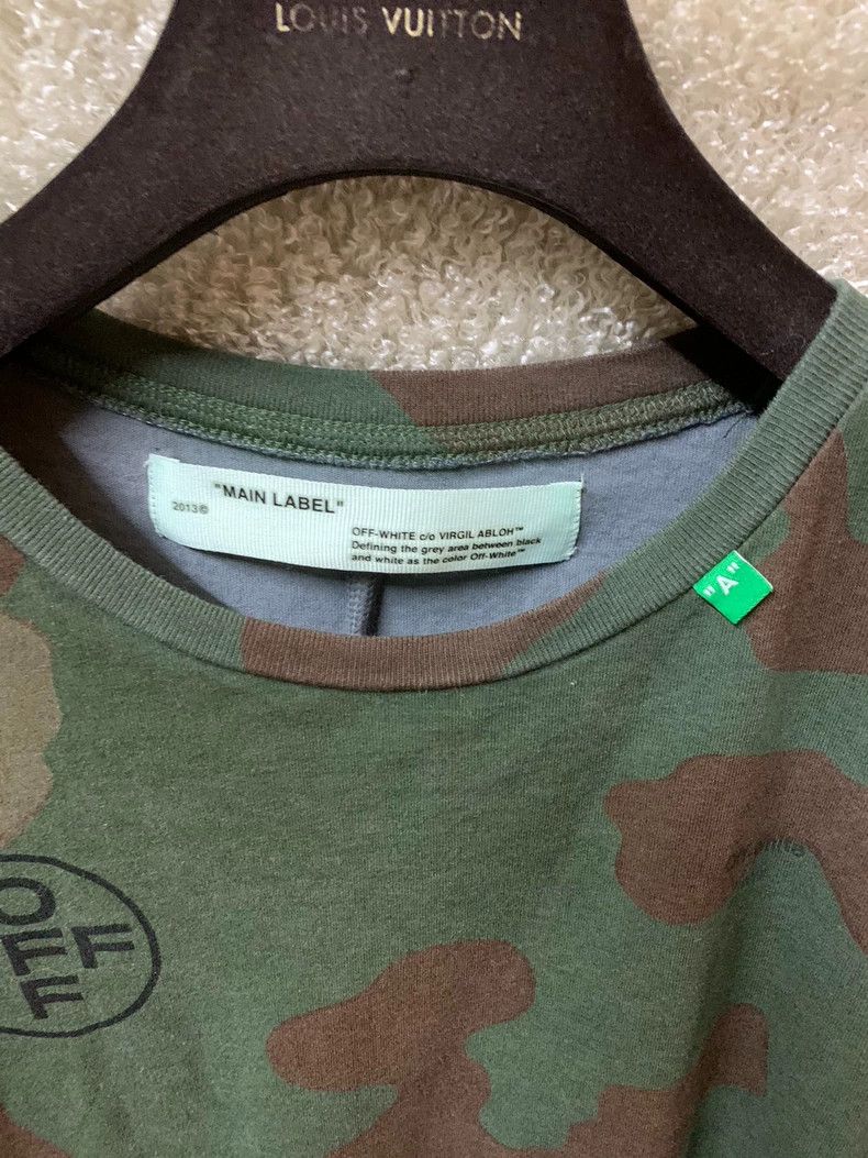Off-White Off White Men's Camouflage Short Sleeve T-shirt Size US M / EU 48-50 / 2 - 3 Thumbnail