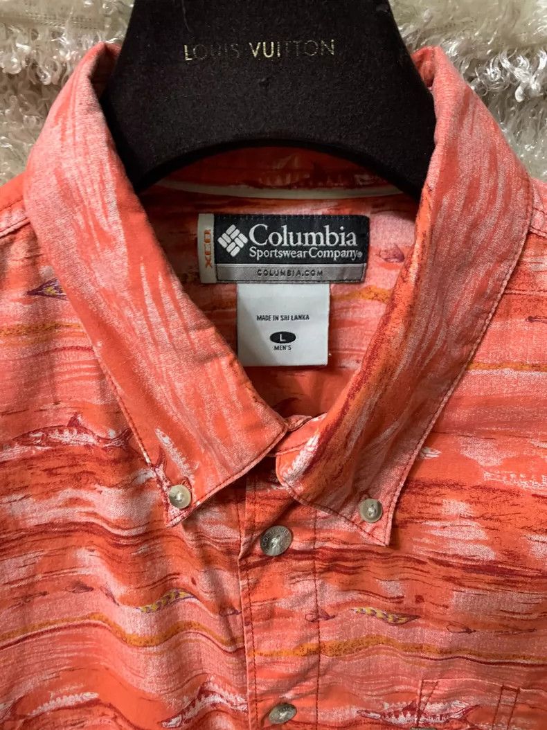 Vintage Columbia Men's Hawaiian Short Sleeve Shirt Size US L / EU 52-54 / 3 - 5 Thumbnail