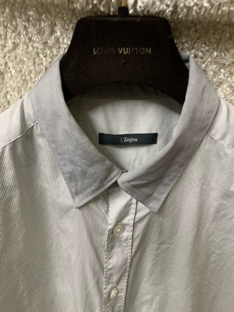 Ermenegildo Zegna Ermenegildo Zegna Men's Long Sleeve Shirt Size US L / EU 52-54 / 3 - 3 Thumbnail