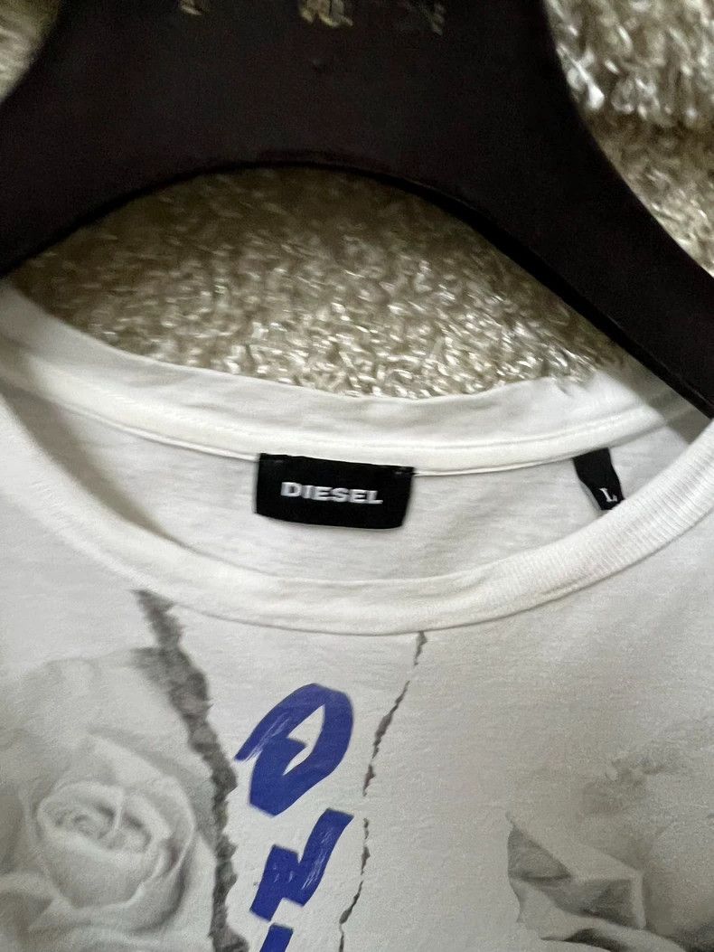 Diesel Diesel Men's Graphic Print Short Sleeve T-shirt Size US L / EU 52-54 / 3 - 3 Thumbnail