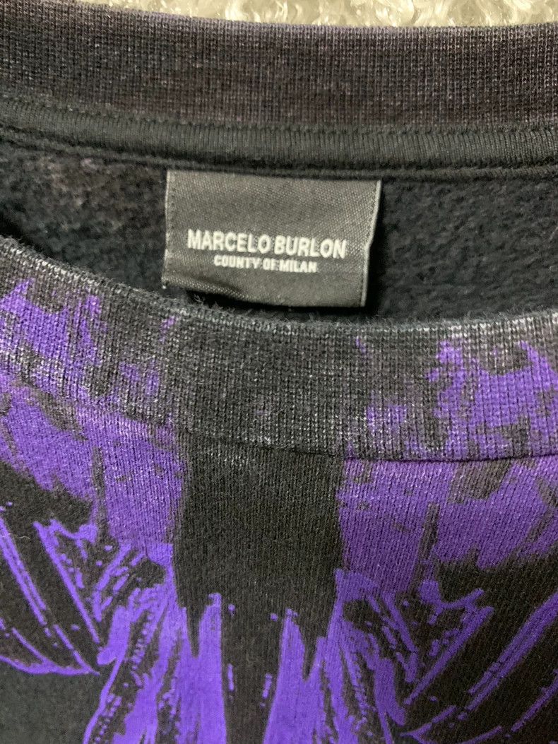 Marcelo Burlon Marcelo Burlon Purple Wing Print Sweatshirt Size US XS / EU 42 / 0 - 3 Thumbnail