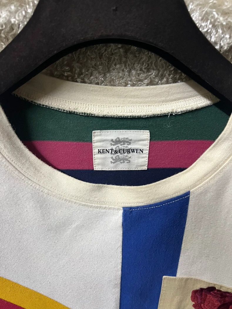 Vintage Kent & Curwen Men's Striped Short Sleeve Tee Size US L / EU 52-54 / 3 - 5 Thumbnail