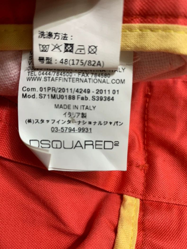 Dsquared2 Dsquared2 Men's Red Casual Shorts Size US 34 / EU 50 - 7 Thumbnail