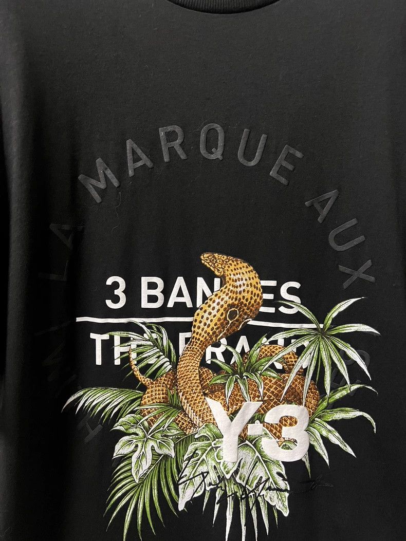 Yohji Yamamoto Y-3 Men's Casual Short Sleeve T-Shirt Size US L / EU 52-54 / 3 - 3 Thumbnail