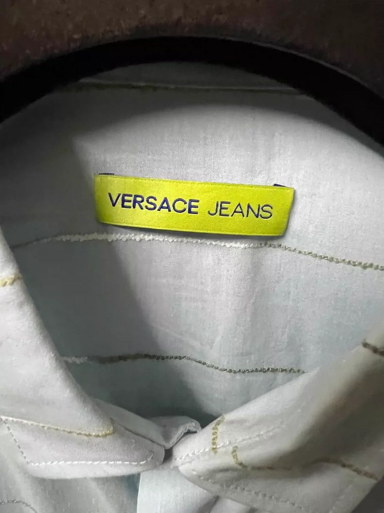 Versace Versace Men's Embroidered Casual Shirt Size US XL / EU 56 / 4 - 4 Thumbnail
