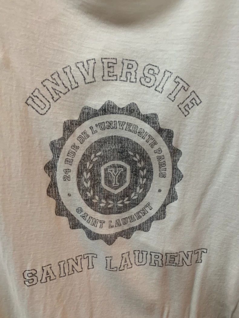 Saint Laurent Paris Saint Laurent Men's Short Sleeve T-Shirt Size US M / EU 48-50 / 2 - 2 Thumbnail