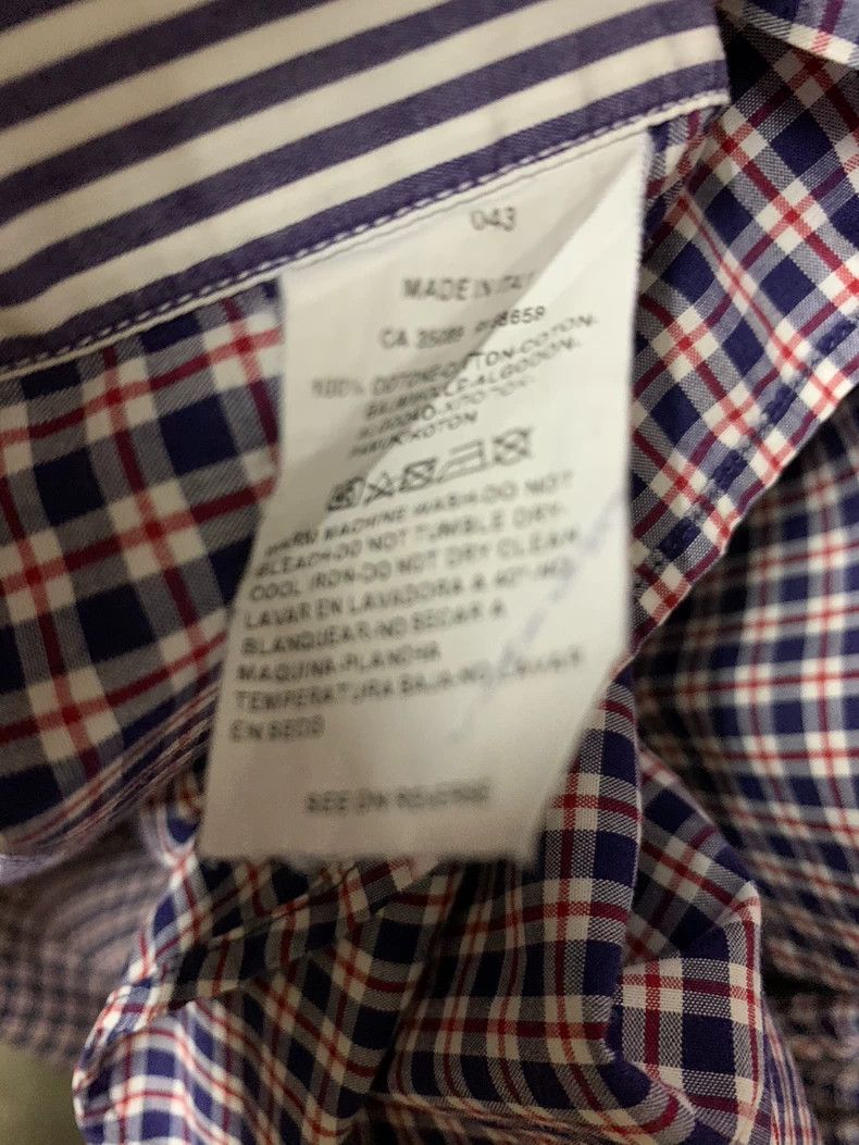 Stone Island Paul & Shark Men's Check Long Sleeve Shirt Size US XL / EU 56 / 4 - 6 Thumbnail