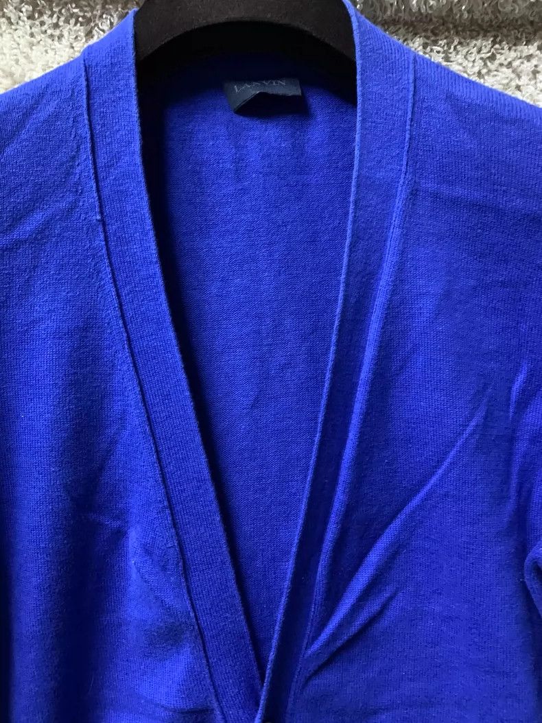 Lanvin Lanvin Men's Blue Cardigan Sweater Size US L / EU 52-54 / 3 - 3 Thumbnail
