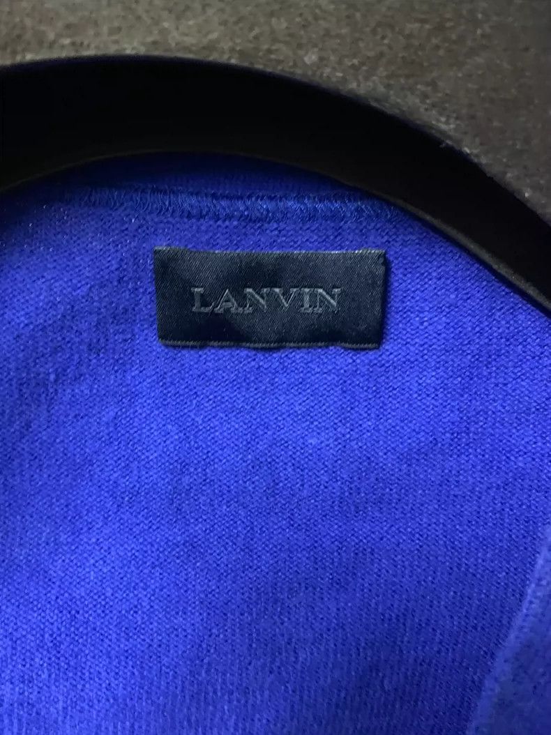 Lanvin Lanvin Men's Blue Cardigan Sweater Size US L / EU 52-54 / 3 - 4 Thumbnail