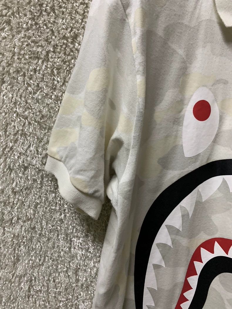 Bape BAPE Men's Camo Shark Short Sleeve Polo Size US M / EU 48-50 / 2 - 2 Thumbnail