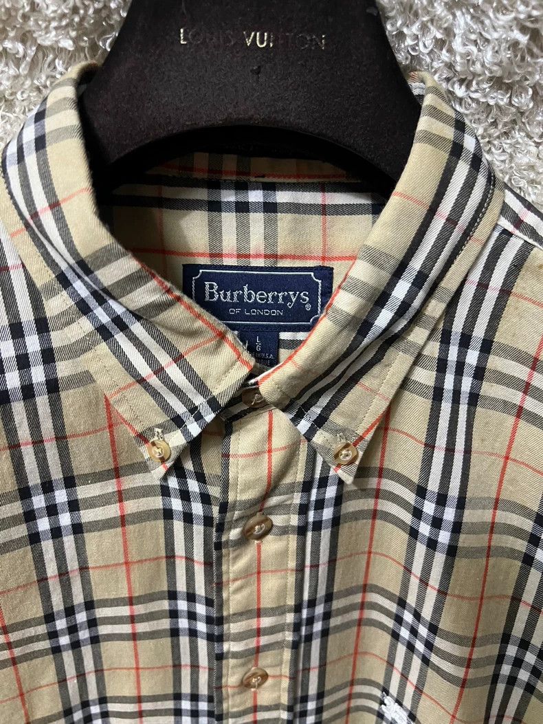 Burberry Burberry Men's Short Sleeve Plaid Shirt Size US L / EU 52-54 / 3 - 4 Thumbnail