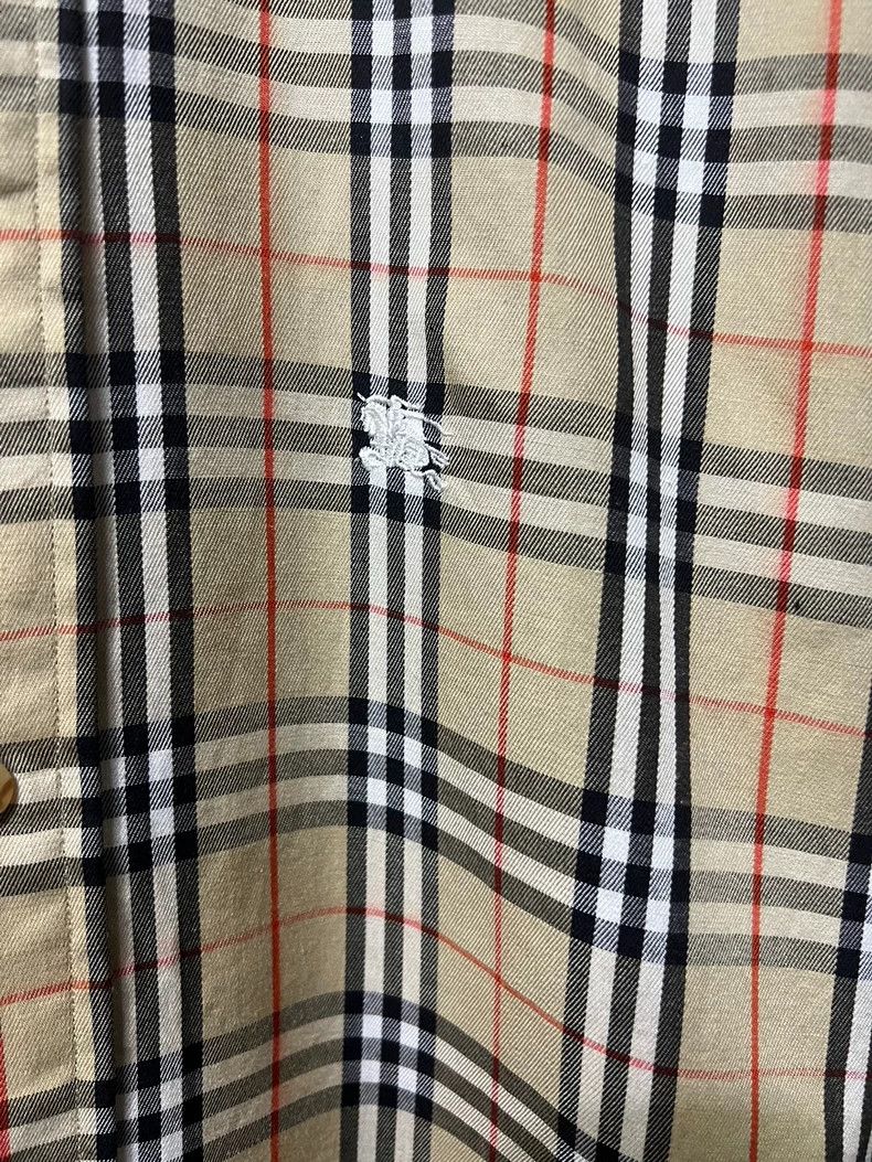 Burberry Burberry Men's Short Sleeve Plaid Shirt Size US L / EU 52-54 / 3 - 3 Thumbnail