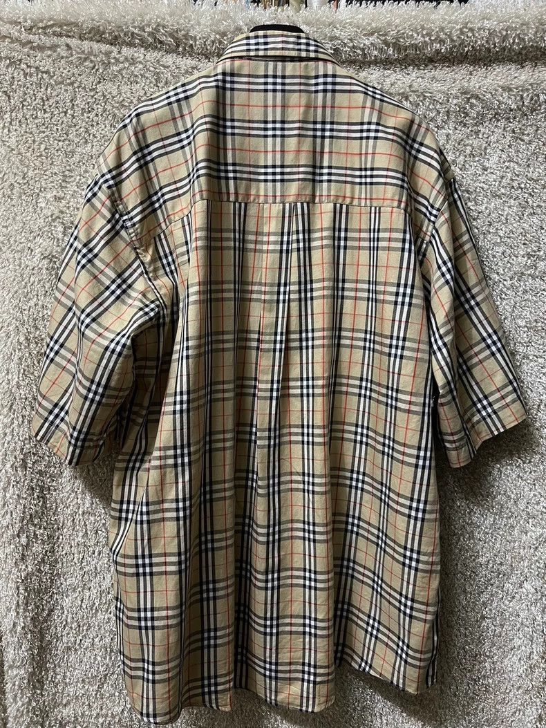 Burberry Burberry Men's Short Sleeve Plaid Shirt Size US L / EU 52-54 / 3 - 8 Thumbnail