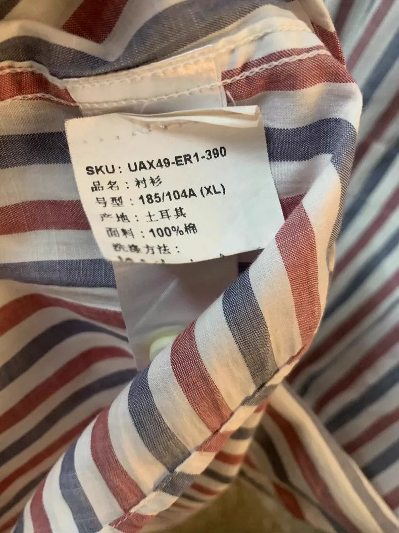 Ermenegildo Zegna Ermenegildo Zegna Striped Short Sleeve Shirt Size US XL / EU 56 / 4 - 4 Thumbnail