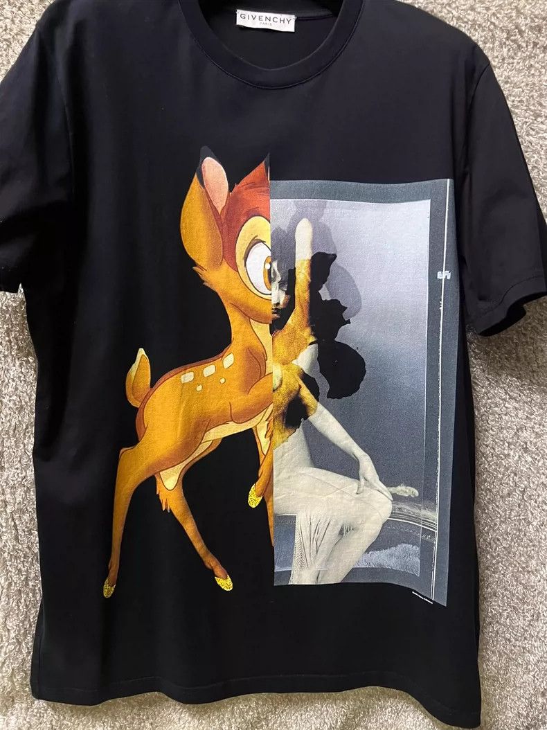 Givenchy Givenchy Men's Deer Print Short Sleeve T-Shirt Size US XS / EU 42 / 0 - 5 Thumbnail