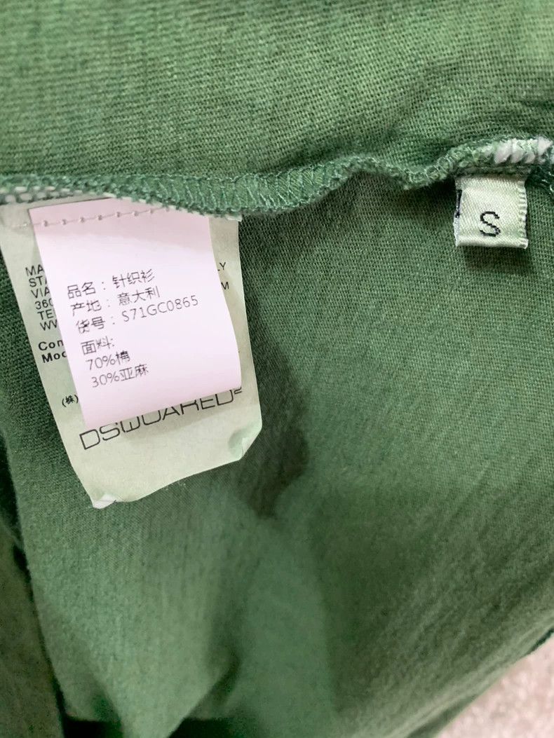Dsquared2 Dsquared2 Men's Green Long Sleeve T-Shirt Size US S / EU 44-46 / 1 - 6 Thumbnail