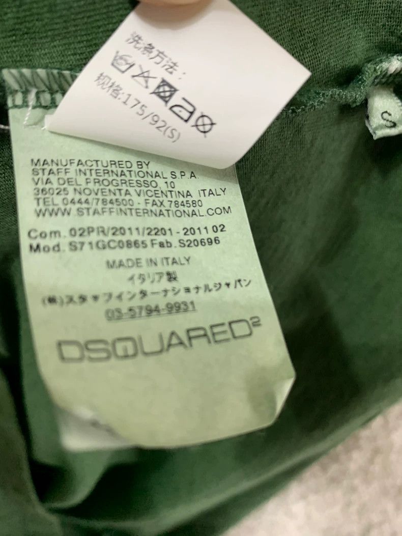 Dsquared2 Dsquared2 Men's Green Long Sleeve T-Shirt Size US S / EU 44-46 / 1 - 7 Thumbnail