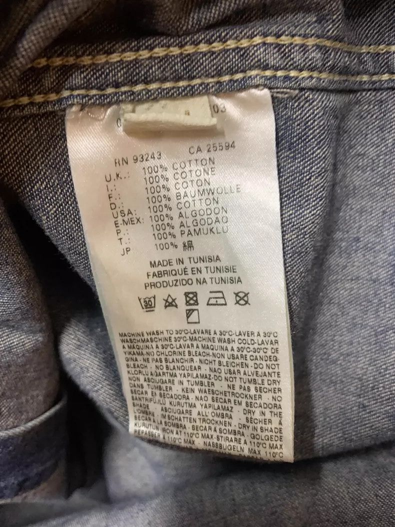 Diesel Diesel Men's Distressed Denim Shirt Size US L / EU 52-54 / 3 - 7 Thumbnail