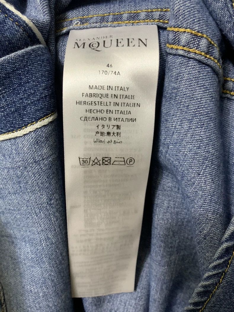 Alexander McQueen Alexander McQueen Men's Denim Embroidered Shirt Size US S / EU 44-46 / 1 - 7 Thumbnail