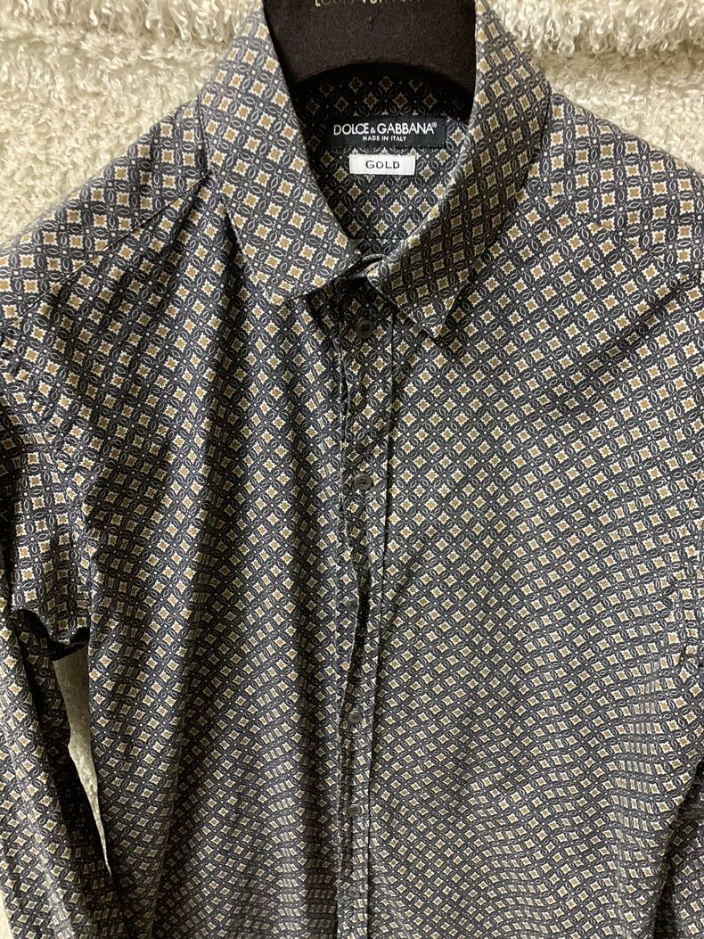 Dolce & Gabbana Dolce & Gabbana Men's Long Sleeve Shirt Size US L / EU 52-54 / 3 - 3 Thumbnail