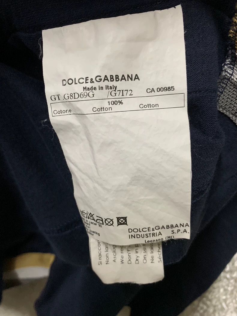 Dolce & Gabbana Dolce & Gabbana Milano V-Neck T-Shirt Size US XL / EU 56 / 4 - 5 Thumbnail