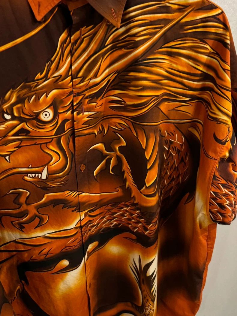 Balenciaga Balenciaga Dragon Print Short Sleeve Shirt Size US M / EU 48-50 / 2 - 4 Thumbnail