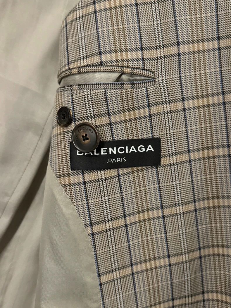Balenciaga Balenciaga Checked Long Coat Size US L / EU 52-54 / 3 - 4 Thumbnail