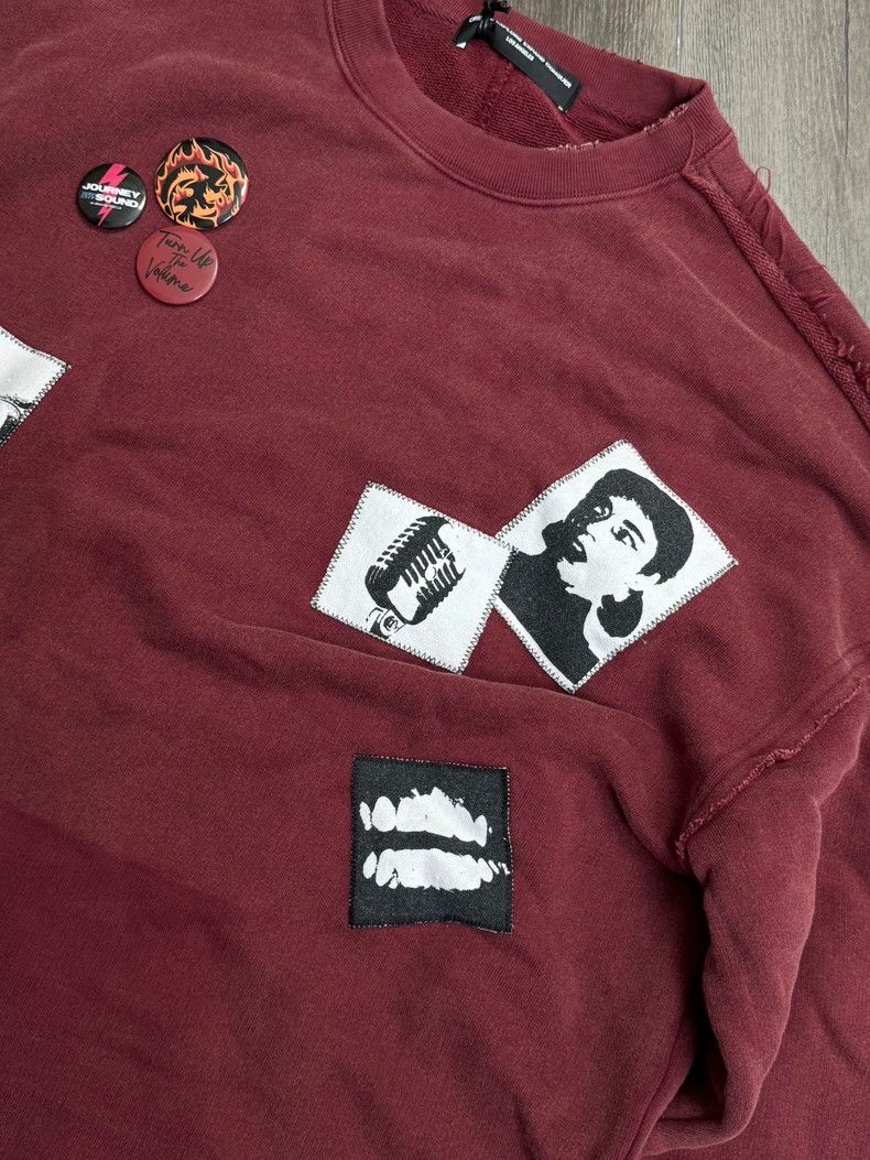 Anonymous Club CEEC Burgundy Patch Sweatshirt Size US L / EU 52-54 / 3 - 4 Thumbnail