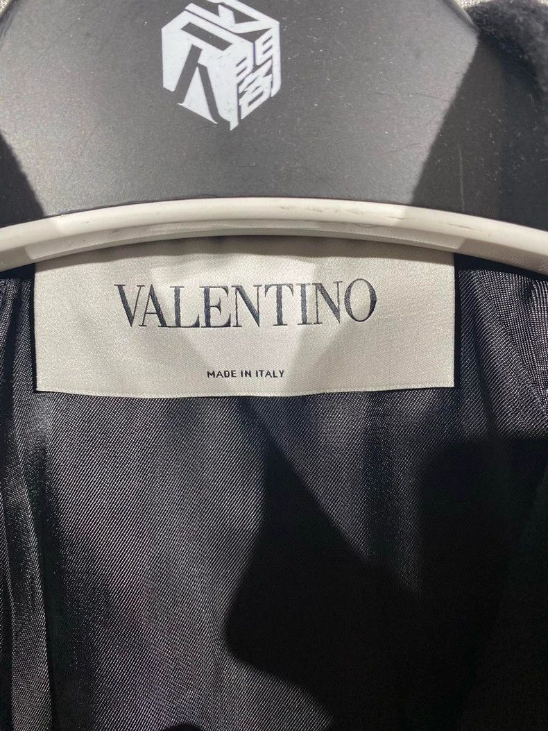 Valentino Valentino VLTN Leather Sleeve Jacket Size US M / EU 48-50 / 2 - 7 Thumbnail