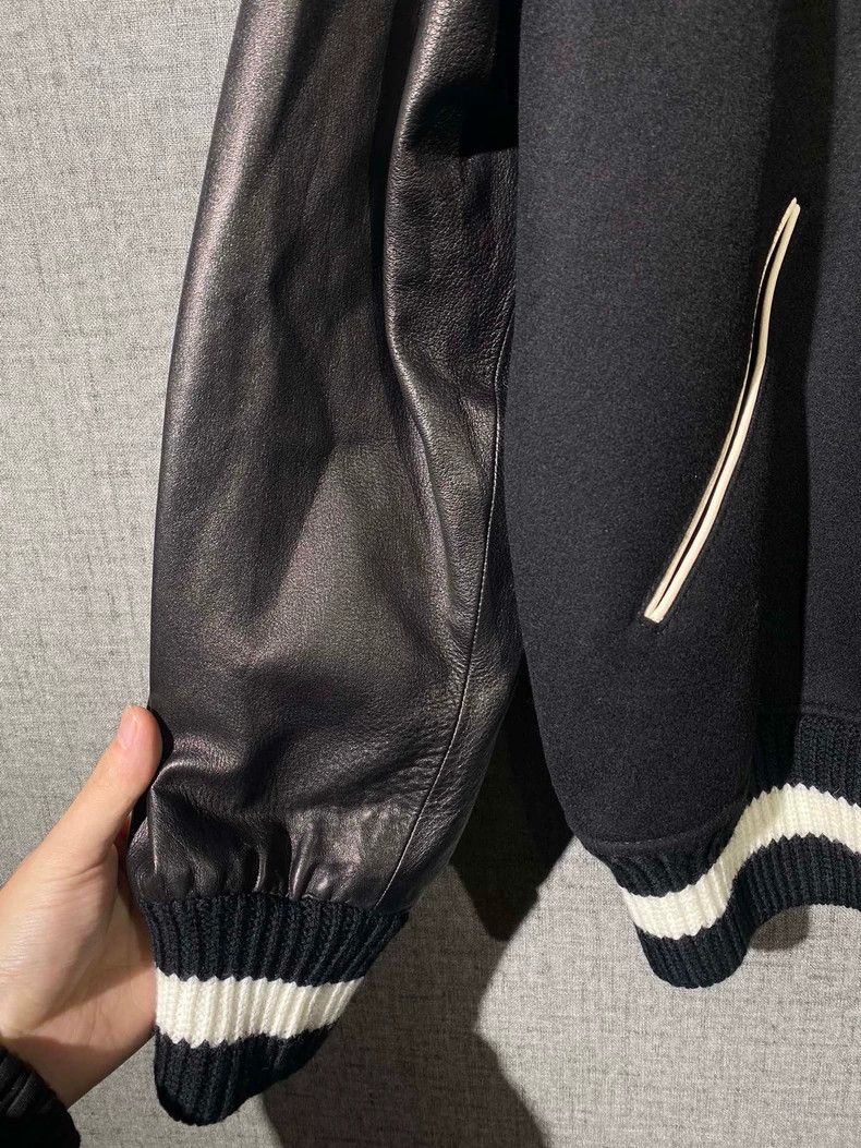 Valentino Valentino VLTN Leather Sleeve Jacket Size US M / EU 48-50 / 2 - 4 Thumbnail