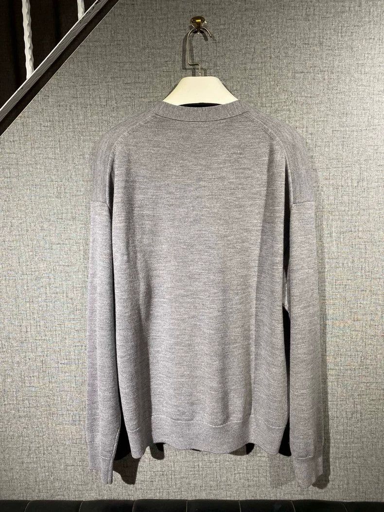 Kenzo Kenzo Gray V-Neck Cardigan Size US M / EU 48-50 / 2 - 2 Thumbnail