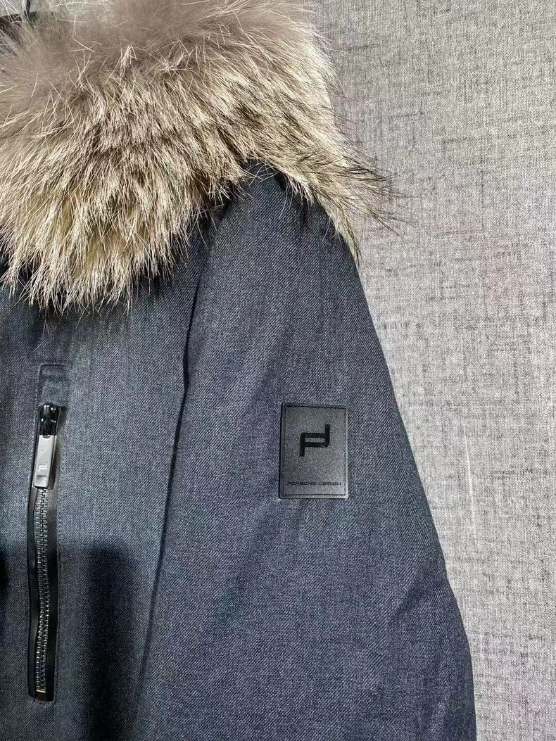 Porsche Design Porsche Design Gray Fur Trim Wool Down Coat Size US S / EU 44-46 / 1 - 5 Thumbnail