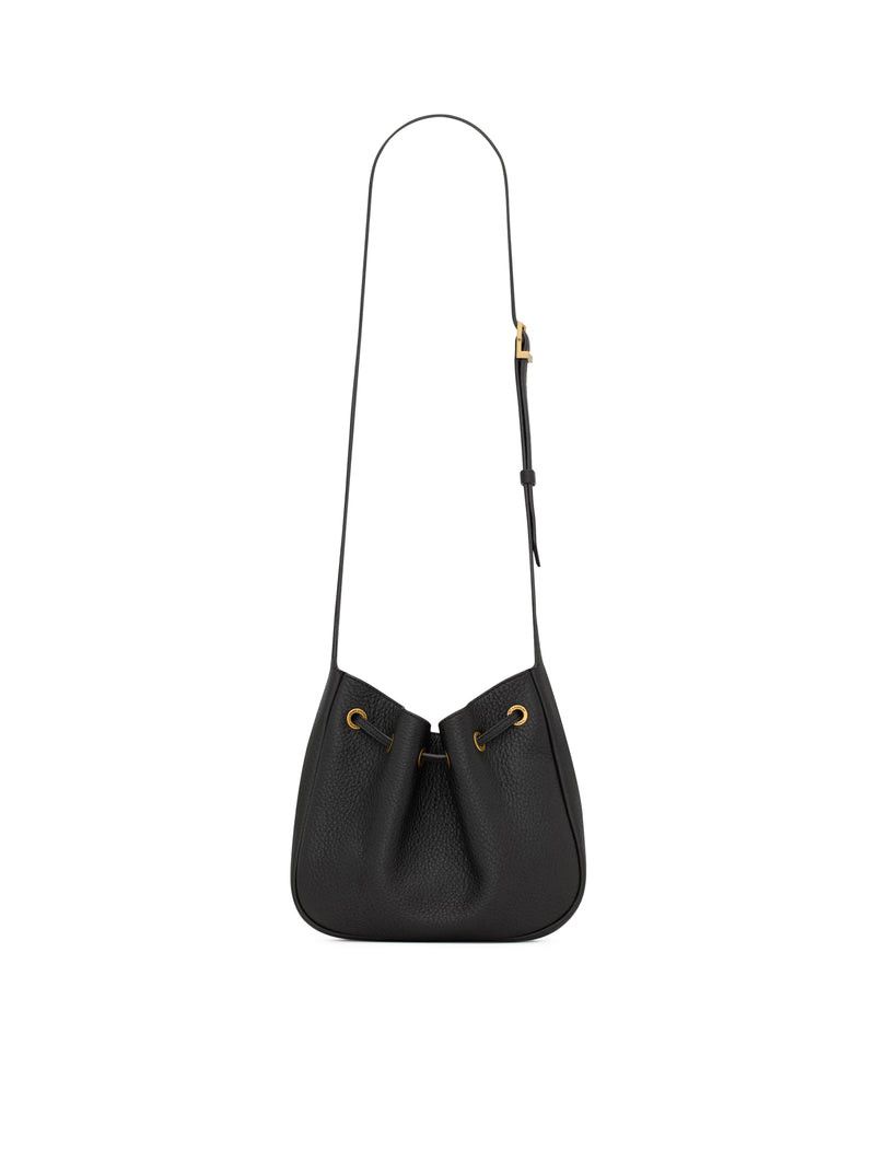 Saint Laurent Paris PARIS VII MINI HOBO BAG IN HAMMERED LEATHER Size ONE SIZE - 3 Thumbnail